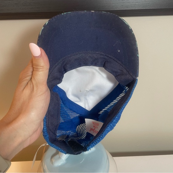 2/$10 Sale!Cat & Jack Blue Sharks Baby Baseball Cap Size 6-12 Months - Picture 3 of 4